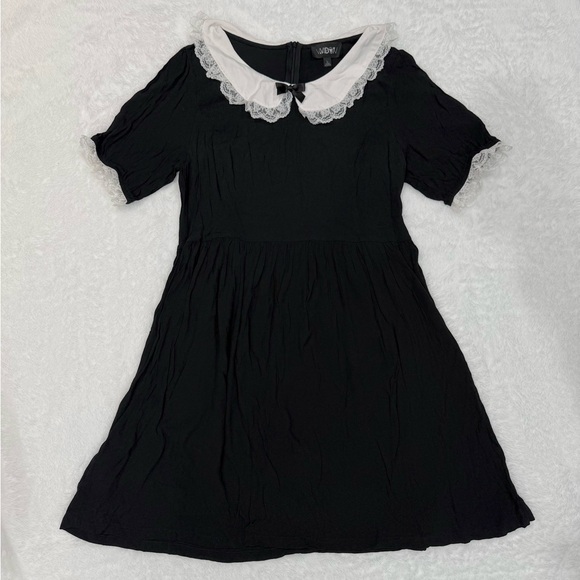 Dolls Kill Dresses & Skirts - Dolls Kill Widow Never Ending Nightmare Black & White Wednesday Addams Dress